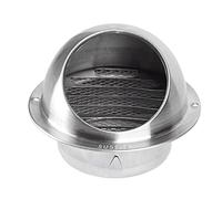 Air Vent Grille Air Vent Round Cowl, Wall Vent Hole Ventilating Cowl, External Extractor Wall Air Outlet Ventilation Grill Hood(60Mm(2.4Inch))