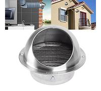 Air Vent Grille Air Ventilation Outlet Hood for Round Pipes/Ducts/Wall, Stainless Steel External Extractor Wall Sphere Air Vent Outlet Ventilation Grill Hood(70Mm(2.8Inch))