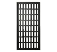 Air Vent Grille Cover, 200mm Wide Aluminum Alloy Breathable Mesh Rectangular Wardrobe Air Vent Shoe Cabinet Cupboard Cooling and Ventilation(Black,200x800mm)