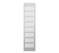 Air Vent Grille Cover, Air Vent, 200mm Wide Aluminum Alloy Breathable Mesh Rectangular Wardrobe Ventilation Grills Shoe Cabinet Cupboard Cooling and Ventilation(Silver,200x800mm)
