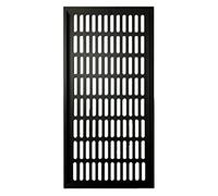 Air Vent Grille Cover, Aluminum Alloy Ventilation Grills, Air Vent for Shoe Cabinet Cupboard Cooling and Ventilation, 200mm Wide(Black,200x600mm)