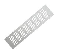 Air Vent Grille Cover Ventilation Grill, Air Vent Grille Cover Ventilation Grill, 200mm Wide Silver Square Aluminum Alloy Vent Cover(OneColor,200x800 mm)