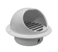 Air Vent Grille Durable Stainless Steel Air Vent Duct Grill, Round Adjustable Soffit Air Vents Exhaust Wall Ceiling Vent Wall Ceilling Cover(Lightgrey,100Mm)