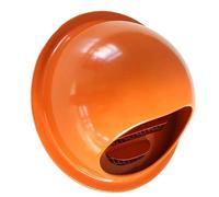 Air Vent Grille Durable Stainless Steel Air Vent Duct Grill, Round Adjustable Soffit Air Vents Exhaust Wall Ceiling Vent Wall Ceilling Cover(Orange,180Mm)