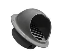Air Vent Grille Durable Stainless Steel Air Vent Duct Grill, Round Adjustable Soffit Air Vents Exhaust Wall Ceiling Vent Wall Ceilling Cover(Kgray,180Mm)