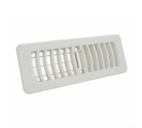 Air Vent Grille, Home Plastic White Exhaust Grill Wall Floor and Ceiling Registers Vent Ventilation Louvre Cover Air Vents(3x10inch)