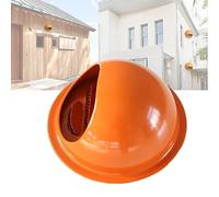 Air Vent Grille Round Ventilation Chimney Cowl Outdoor Dryer Vent Covers Ventilation Grill, Stainless Steel Air Vent(Orange,100Mm 4 inch)