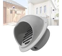 Air Vent Grille Round Ventilation Chimney Cowl Outdoor Dryer Vent Covers Ventilation Grill, Stainless Steel Air Vent(Lightgrey,100Mm 4 inch)