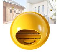 Air Vent Grille Round Ventilation Chimney Cowl Outdoor Dryer Vent Covers Ventilation Grill, Stainless Steel Air Vent(Yellow,160Mm 6.3 inch)
