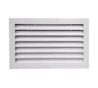 Air Vent Grille Squared Vent Grille for House or Garage Wall, Rectangle Metal Louvered Grill Cover(600 * 200Mm)