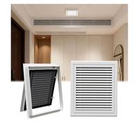 Air Vent,High Airflow Aluminum Return Vent Cover with Filter Screen Louvered Wall Grille AC Register Hinge Design for Home 26x26in (66x66cm)