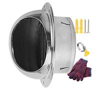 Air Vent Louver Grille Cover Ventilation Outlet Fast Ventilation, Calibre 2.4"/2.8"/3.2"/3.9" Wall Air Outlet Ducting External Extractor With Built-in Screen Mesh, For House For Walls ( Size : 110mm/4