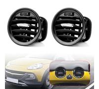 Air Vent Nozzle Car Interior Air Vent Grille 13417363 For Opel For Corsa D For Adam Dashboard Conditioner Outlet For Vauxhall 2201099 Vent Cover Shutt(2pcs Chrome black)