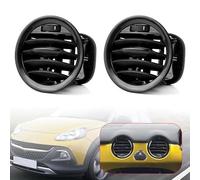 Air Vent Nozzle Car Interior Air Vent Grille 13417363 For Opel For Corsa D For Adam Dashboard Conditioner Outlet For Vauxhall 2201099 Vent Cover Shutt(2pcs Glossy Black)