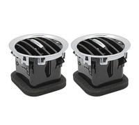 Air Vent Nozzle For Opel For Corsa D For Adam 2201099 13417363 13365420 Car Interior Dashboard Air Conditioner Outlet Vent Cover Shutt(2Pcs Full Chrome)