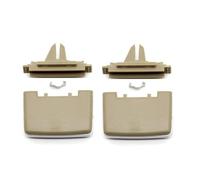Air Vent Nozzle Grille For Benz W166 W292 ML GL GLE GLS Car Roof Rear Second Third Row B Pillar Air Conditioner AC Vent Grille Tab Outlet Silder Clip Console Air Vent(Beige 2PCs)