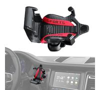 Air Vent Phone Mount - Automatic Adjusting Car Cradle, Racing Style Bracket, 360 Rotation Ball Head, Secure Strong Clip, Stable No Shake Holder | Hands Free Cars Mounts For Minivans Trucks RVs