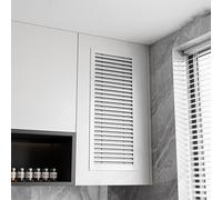 Air Vent,Premium Aluminum Vent Cover - White Rectangle Louvered Grille for Closet Doors & Walls Custom Size & Color Options (26x30 inches) - Decorative Air Return Ventilation Solution