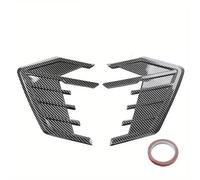 Air Vent Trim Decor Cover 2pcs Universal Car Air Flow Hood Intake Vent Cover Trim For Wing Decals Body Shark Gill Ventilation Sticker Auto Exterior Makeover(Black2)
