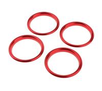 Air Vent Trim Ring Air Conditioning Vent Outlet Frame Cover Trim AC Sticker Dashboard Ring Car Accessories Exterior Compatible With A3 For 8V(Red)