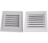 Air Ventilation Plastic Grill Cover 148mm x 153mm/White