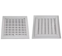 Air Ventilation Plastic Grill Cover 190mm x 190mm Adjustable/White