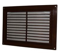 Air Ventilation Plastic Grill Cover 250mm x 170mm/Brown