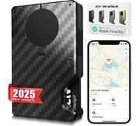 Air Wallet, Minimalist Air Wallet for Men with Built-in AirTag Chip, Ridge Wallets for Men, RFID Blocking Credit Card Holder,Slim Wallet For Men, Works with Find My IOS ONLY,Gift for Husband