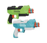 Air Warriors Equalizer 2-Pack - 4-Chamber Handheld Dart Blaster - Includes 2x Equaliser Dart Blasters & 10x Accu-Darts - Shoots up to 80ft - Fun Outdoor Toy for 8 Years & Older - Boys & Girls