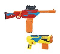 Air Warriors Long Distance Armory - Includes 2x Long Range Blasters, 3x 8 Dart Flip Clips & 25x Accu-Darts - Easy to use - Shoots up to 100ft - Fun Outdoor Toy for 8 Years & Older - Boys & Girls