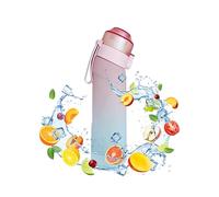 Air Water Bottle with 7 Flavour Pods, 650ml Starter Up Set BPA Free Drinking Bottles with 7 Random Flavour Pods Scented 0 Sugar Calorie, Water Cup with Straw for Gym School Outdoor