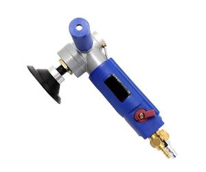 Air Wet Stone Polisher 4 Inch Air Pneumatic Sander Water-Feed Mill Wet Polisher Tool Machine for Marble Granite Stone Polishing for Polishing Granite (Blue 3inch 14mm)