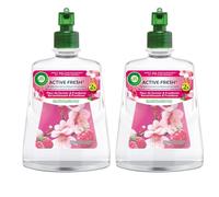 Air Wick 2 x Automatic Gas Free Spray Refills Cherry Blossom & Raspberry