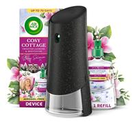 Air Wick Cosy Cottage, Frosted Jasmine & Mistletoe Aerosol Free Automatic Spray Kit, Lasts up to 70 Days, Christmas Fragrance