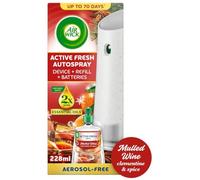 Air Wick Active Fresh 24/7 Automatic Spray Diffuser Unit + Mulled Wine Refill 228ml