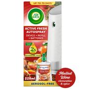 Air Wick Active Fresh 24/7 Automatic Spray Diffuser Unit + Mulled Wine Refill 228ml