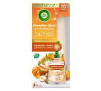 Air Wick Aerosol-Free Automatic Air Freshener Spray Kit| Pumpkin Spice & Everything Nice| 1 Gadget, 1 Refill and 2 AA Batteries| 24x7 Active Fresh Odour Neutraliser | Lasts Up to 70 Day