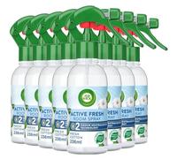 Air Wick Active Fresh Air Freshener Spray, Fresh Cotton, 8 x 236ml | Air freshener spray that neutralises household odours; no wet spray, acts in seconds; fine dry mist for any room