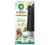 Air Wick Aerosol-Free Automatic Air Freshener Spray Kit, Morning Meadow, 1 gadget & 1 Refill (228ml), 24x7 Active Fresh Odour Neutraliser, Lasts Up to 70 Days, Air freshener For Home