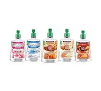 Air Wick Active Fresh Refills Variety Pack 228ml x5 | Warm Mulled Wine, Velvet Vanilla Latte, Smooth Pumpkin Ginger Chai, Linen & White Orchid, Cherry Blossom & Raspberry