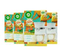 Air Wick Advanced Plug in Diffuser Kit, La Siesta Citrus Fresh 19ml, 4 Pack, Limited Edition