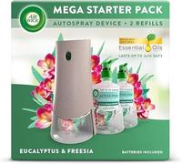 Air Wick Aerosol-Free Automatic Air Freshener Spray | 24x7 Active Fresh Odour Neutraliser | Lasts Up to 2x70 Days | Gadget & 2 Refills, Eucalyptus & Freesia