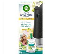 Air Wick Aerosol-Free Automatic Air Freshener Spray Kit, Morning Meadow, 1 gadget & 1 Refill (228ml), 24x7 Active Fresh Odour Neutraliser, Lasts Up to 70 Days, Air freshener For Home