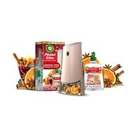 Air Wick Aerosol-Free Automatic Air Freshener Spray Kit, Mulled Wine, 1 Gadget, 1 Refill and 2 AA Batteries, 24 x 7 Active Fresh Odour Neutraliser, Lasts Up to 70 Day