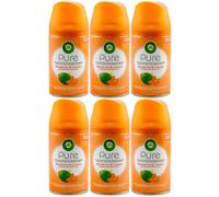 Air Wick Air Freshener MANDARIN & LIME 6 x 250ml Automatic Spray Refill