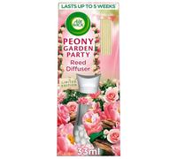 Air Wick Air Freshener Reed Diffuser | Fragrance: Peony Garden Party | Room Air Freshener | Size: Pack of 1 x 33ml | Usage: Lasts up to 5 weeks