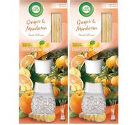 Air Wick Air Freshener Reed Diffuser, Ginger & Mandarin, Pack 1 x 33ml, Lasts up to 4 weeks, Room Diffuser (Pack of 2)