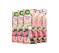 Air Wick Air Freshener Reed Diffuser, Peony Garden Party, Pack 5 x 33ml, Lasts up to 20 weeks, Room Diffuser