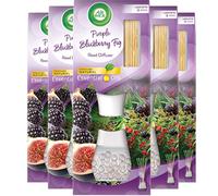 Air Wick Air Freshener Reed Diffuser, Purple Blackberry Fig, Pack of 5 x 33ml