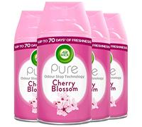 Air Wick Automatic Air Freshener Freshmatic Spray Refills, Cherry Blossom, Pack 4 x 250ml, Natural Essential Oils, Last up to 280 days, Air freshener